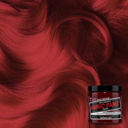 MANIC PANIC Classic Vampire Red Semi Permanent Hair Color - Deep Blood Red Hair Dye for Women & Men That Lasts 4-6 Weeks - Vegan, Ammonia & Cruelty-Free - Create & Mix Custom Shades (4oz / 2pk)