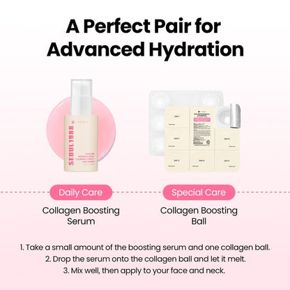 K-SECRET SEOUL 1988 Collagen Boosting Ball – Freeze-Dried 100% Hydrolyzed Collagen | Nourishing Care for Dry Skin & Fine Lines | Korean Skincare, 7 Capsules