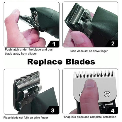 PAI4LEISI Rplacement Clipper Blade Compatible with Oster Detachable Classic 76 Octane Clipper, Size #1A, 1/8" (3.2 mm) fit for Detachable Blade Clippers