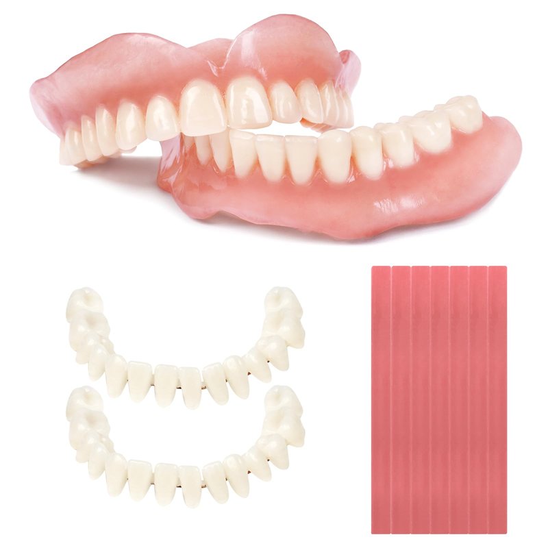 Do It Yourself Dentures Fake -Teeth Top and Bottom Temporary Teeth-DIY Denture Kit-Temporary Denture Kit for Women and Men-Tooth Replacement Kit-Create Your Perfect Smile at Home-20260108