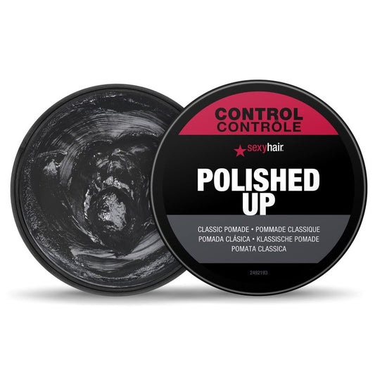 SexyHair Style Polished Up Pomade, 2.5 Oz | Classic Polished Styles | Adds Shine | Washes Out Easily