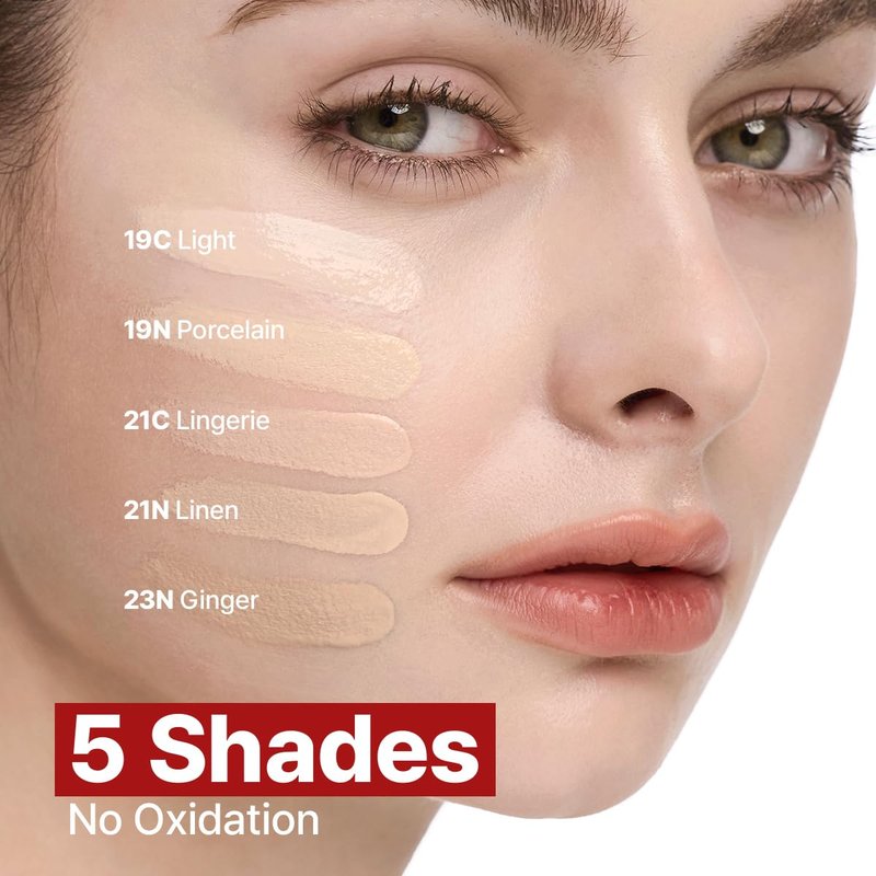 CLIO Kill Cover Founwear Cushion Foundation, Flawless Full Coverage with Matte Finish, Covering Pigmentation and Blemish, Long-Lasting, Creamy Lightweight Texture, Korean Cushion (21N LINEN)