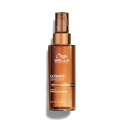Wella Professionals ULTIMATE SMOOTH Miracle Oil Serum for Dry, Dull & Frizzy Hair | With Squalane & Omega 9 | 3.3 Fl Oz