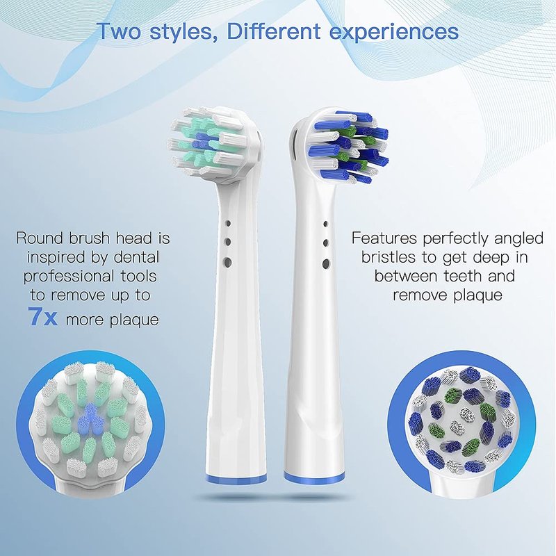 Replacement Toothbrush Heads for Oral B Braun, 16 Pack Electric Toothbrush Heads, Precision Clean Brush Heads Refill Compatible with Oral-B 7000/Pro 1000/9600/5000/3000/8000 (16pack)