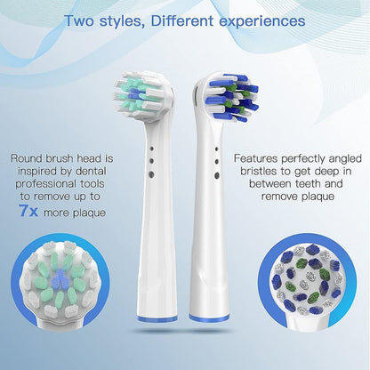 Replacement Toothbrush Heads for Oral B Braun, 16 Pack Electric Toothbrush Heads, Precision Clean Brush Heads Refill Compatible with Oral-B 7000/Pro 1000/9600/5000/3000/8000 (16pack)