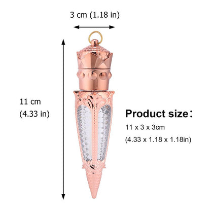 FRCOLOR Refillable Lip Gloss Tubes Set 10Pcs Radish Design Compact Lip Balm Bottles Leak-Proof Gloss Containers Portable Diy Makeup Accessories 4.33X1.18In