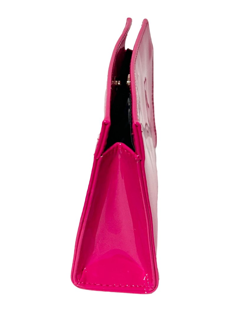 Yves Saint Laurent YSL Cosmetic Pink Snap Pouch Makeup Bag YSL Fragrance Bag (7L X 4.5H X 2W) - SMALL