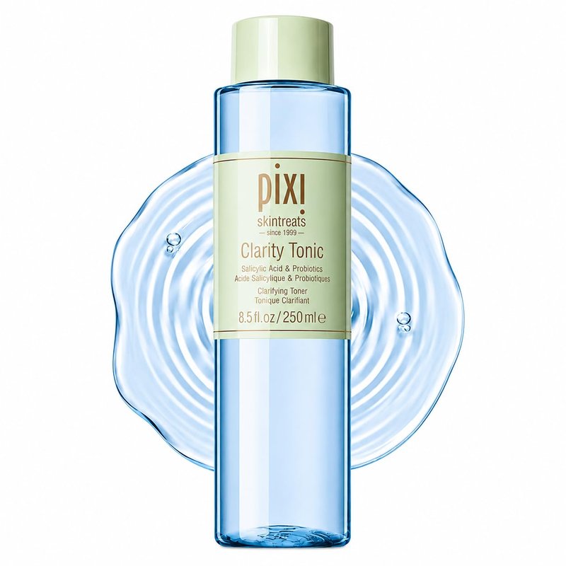 Pixi Beauty Clarity Tonic, AHA & BHA Toner | Minimize Pores, Promote A Clearer, Healthier Complexion, 250 ml
