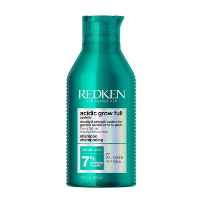 Redken Acidic Grow Full System Densifying Shampoo - Lightweight Shampoo for Fuller, Thicker-Looking Hair, Gentle Cleansing & Scalp Moisturizing, With Azelaic Acid, 10.1 Fl Oz