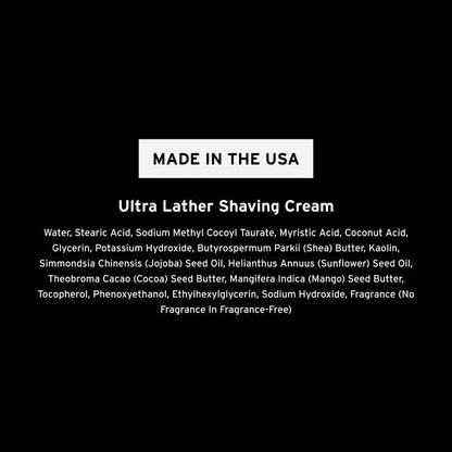 SUPPLY Ultra Lather Shaving Cream for Men – Rich Cushion for Smoother Shave – Helps Reduce Shave Irritation – Sandalwood & Cedar – 3.4 oz