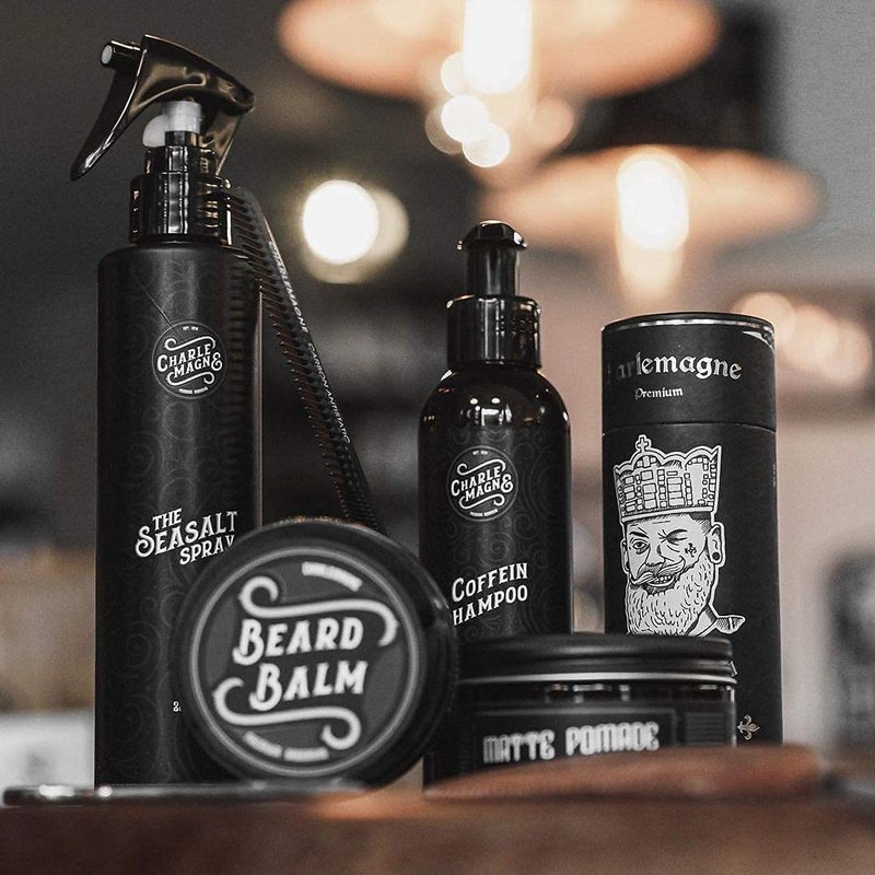 Charlemagne Vegan Beard Oil - 30ml, Lime/Mint Scent - Hydrating Conditioner - Alternative to Heavy Beard Balm - Promotes Growth - Made in Germany
