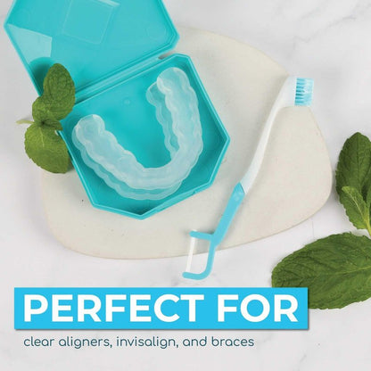 Brushee The Evolution Oral Care Whitening | Prepasted On-The-Go Whitening Toothbrushes | 4-in-1 (Paste + Brush + Floss + Pick) | Individually Wrapped | Disposable | Travel Toothbrushes (36-Pack)