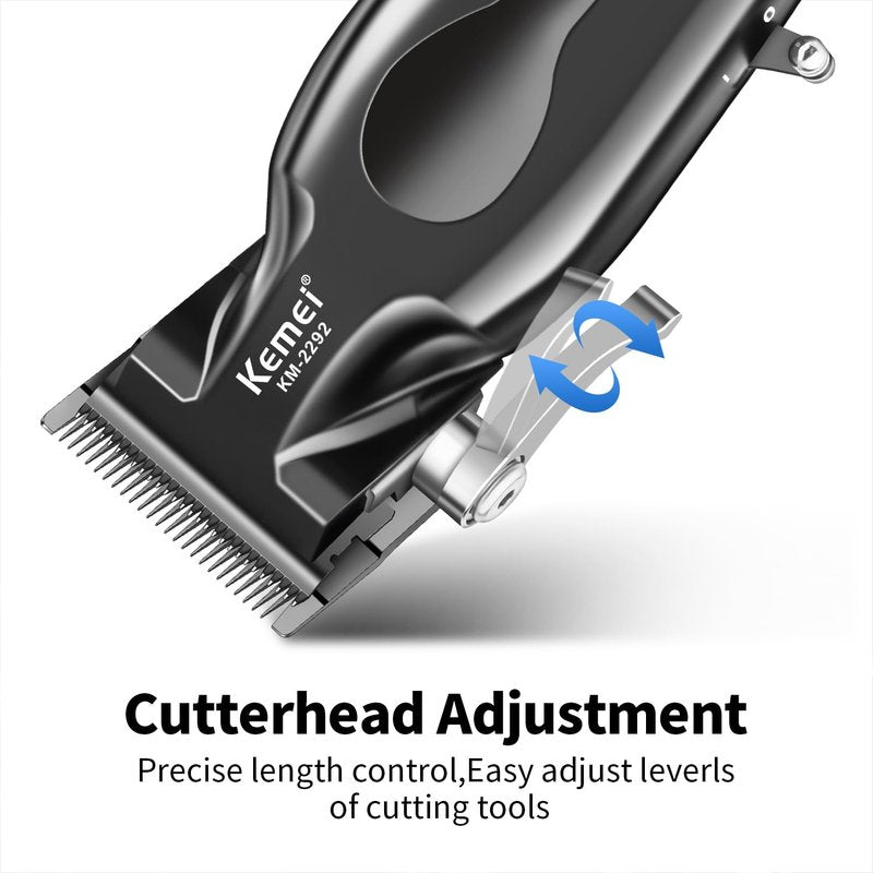 KEMEI Professional Hair Trimmers for Men, Clippers for Hair Cutting, Cordless Rechargeable Hair Clippers, Haircut Clippers, Hair Cutting Tools, LED Display, Gifts for Men 2210
