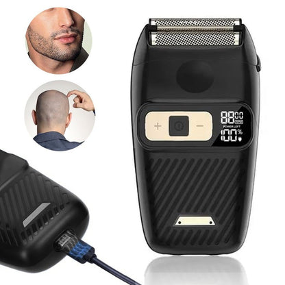 Foil Shaver Electric Razor for Men Electric Foil Shavers for Men Portable Travel Waterproof Wet Dry LED Display Cordless Beard Trimmer 3 Adjustable Speeds Long Battery Rechargeable IPX6