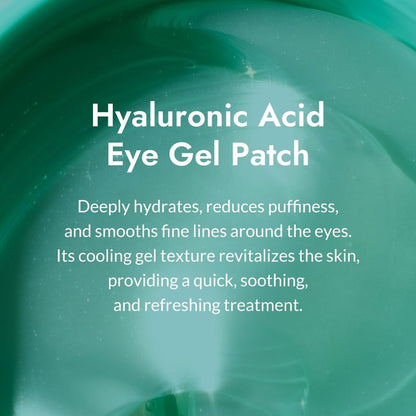 MIZON Triple Hyaluronic Acid Eye Gel Patches – Hydrogel Eye Masks with Seaweed Extract for Deep Hydration, Plumping & Soothing – 60 Pcs Under-Eye Treatment for Dryness & Fine Lines