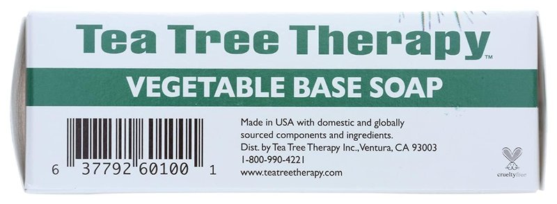 Tea Tree Therapy Pack of 8 x Vegetable Base Soap with Tea Tree Oil - 3.9 oz8