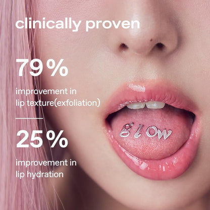 glow peach peptide repair lip balm #palepink, peptide‑infused nourishing lip balm, cruelty‑free and artificial fragrance‑free, moisturizes and smooths dry lips, unscented, 0.3 oz