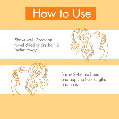 Klorane Nourishing Dry Hair Oil with Mango, Hydrating and Protecting Bi-Phase Spray, Paraben, Sulfate and Alcohol Free, Vegan, Dermatologist tested