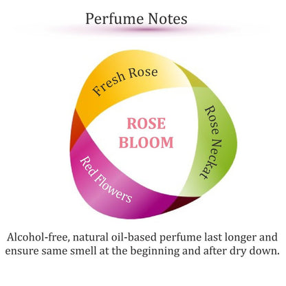 Zoha Rose Bloom | Rose Perfume for Women & Men | Alcohol-free Clean Perfume | Travel Size Long Lasting Fragrance Oil | 30ml Spray