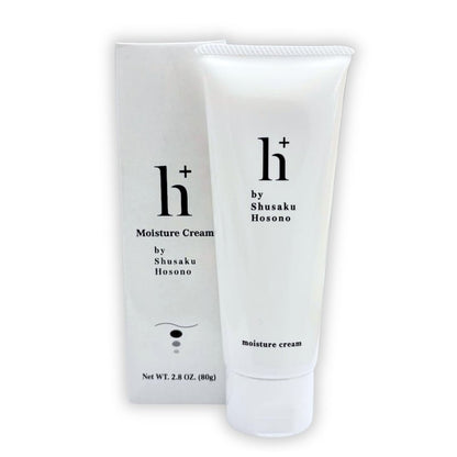 NKG h+ Moisture Cream - Japanese Skin Care - Face Moisturizer for Sensitive Skin, Collagen, Niacinamide, Hyaluronate - Lightweight Hydration (80g)