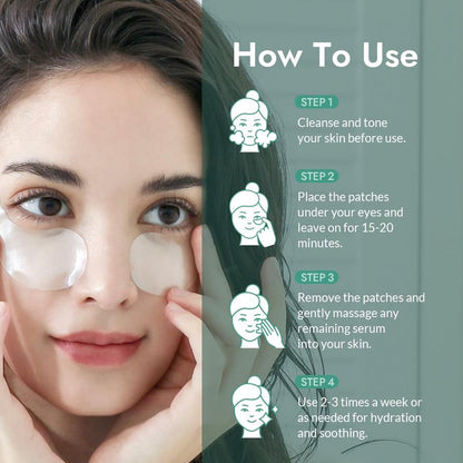 MIZON Triple Hyaluronic Acid Eye Gel Patches – Hydrogel Eye Masks with Seaweed Extract for Deep Hydration, Plumping & Soothing – 60 Pcs Under-Eye Treatment for Dryness & Fine Lines