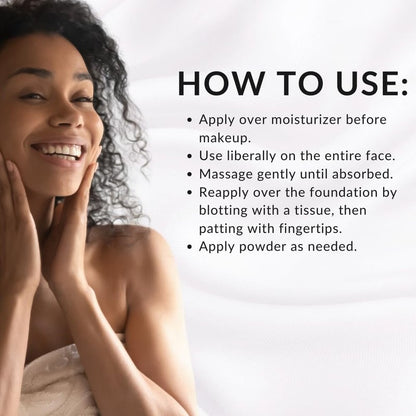 Shine Away Oil Blotting Primer by Flori Roberts, Long Lasting Oil and Shine Control, Flawless Complexion for Women of Color or Darker Skin Tones