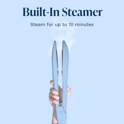 Nori Press Travel Steam Iron - Handheld Iron With Optional Steam Feature - No Ironing Board Required - Easy to Use w/ 6 Fabric Settings - Removes Wrinkles - User Manual Included -Blue