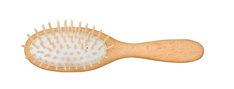 Redecker Straight Maple Pin Hairbrush with Oiled Beechwood Handle, 7-3/8-Inches