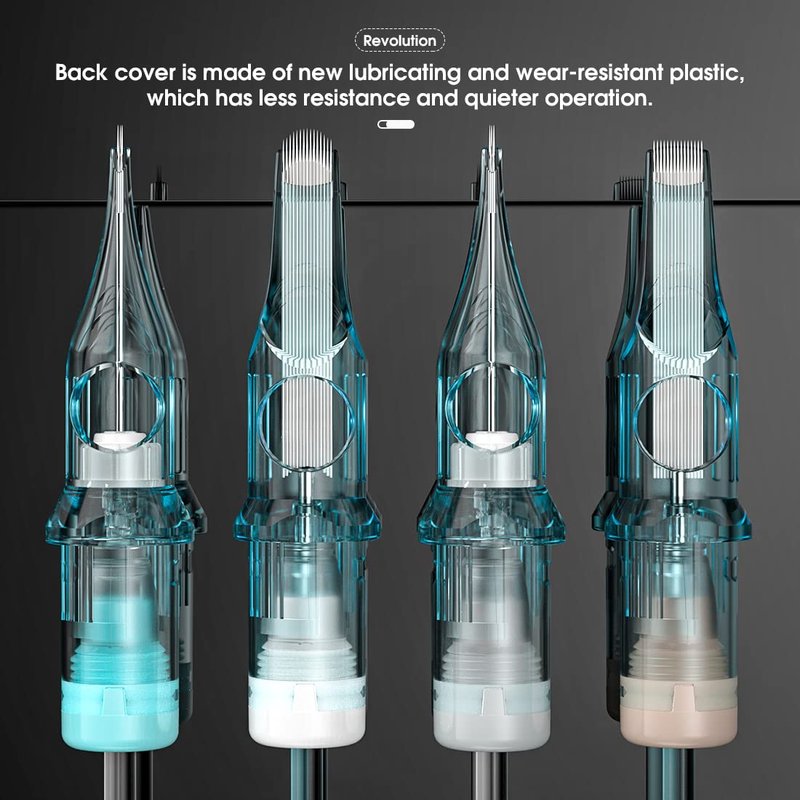 WJX Ultra 1013RM Tattoo Cartridge Needles, #10 Bugpin 13 Round Magnum, 20Pcs Disposable Tattoo Needles for Shading, Blending and Color Packing, Compatible with All Rotary Tattoo Machines and Pen