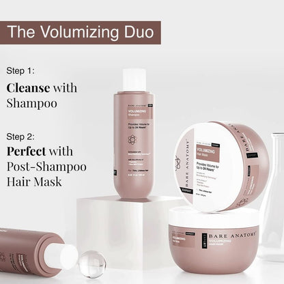 Bare Anatomy Volumizing Shampoo | For Fine Hair - Adds Lift & Body, Volumizing & Detangling Without Weighing Down | Paraben & Sulphate Free | Women & Men | 8.4 Ounce