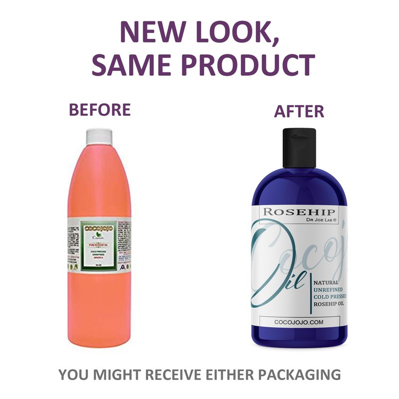 Rosehip Oil - Pure Natural Seed Oil Cold Pressed 16 oz Face Skin Unrefined Egypt Origin And odor is Different From Chile