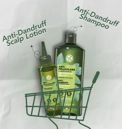 Yves Rocher Anti-Dandruff Scalp Lotion with Organic Peppermint Extract 14-Day Anti-Relapse Effect 150 ml./5 fl.oz.