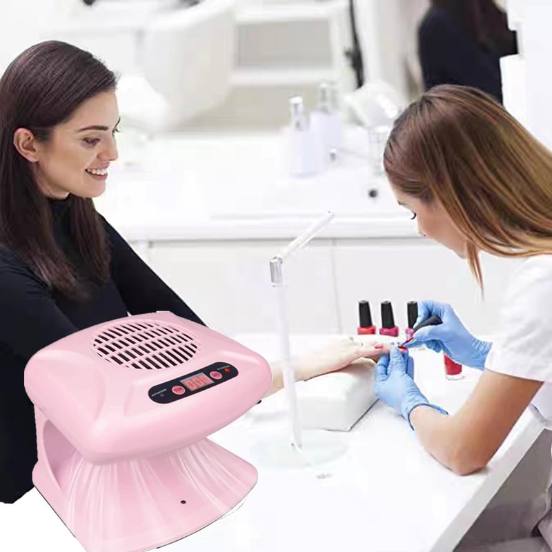 GGAIFbp Nail Dryer for Regular Polish 300W 2 in 1 Nail Drying Fan with Auto Sensor Hot and Cold Air Professional Nail Dryer for Manicure Salon and Daily Home Use (Pink)