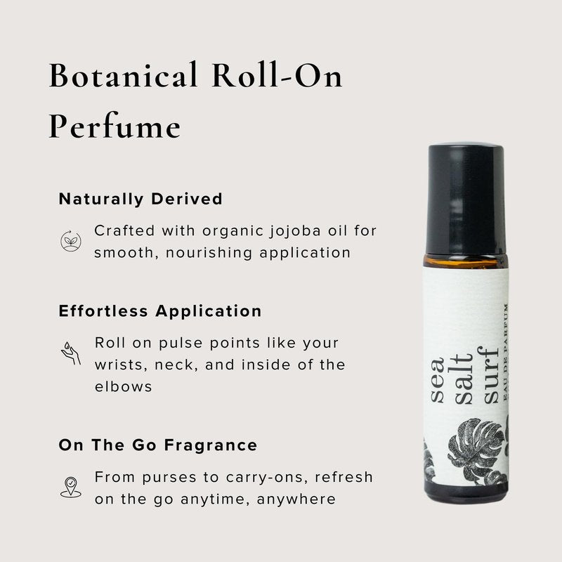 BROKEN TOP - Roll On Perfume | Essential Oil Perfume | Jojoba & Essential Oil Eau de Parfum | Natural, Vegan (Sea Salt Surf)
