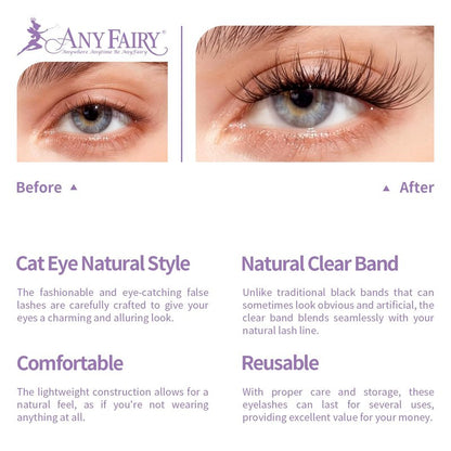 AnyFairy Lash Clusters Kit 8-18mm DIY Lash Extension Kit Wispy Lash Clusters Individual Lashes Kit with Lash Bond and Seal, Lash Tweezers for Self Use,Beginner-Friendly(sylph） (sylph 709)