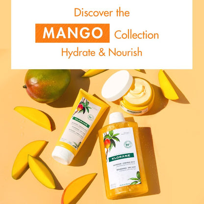 Klorane Nourishing Dry Hair Oil with Mango, Hydrating and Protecting Bi-Phase Spray, Paraben, Sulfate and Alcohol Free, Vegan, Dermatologist tested
