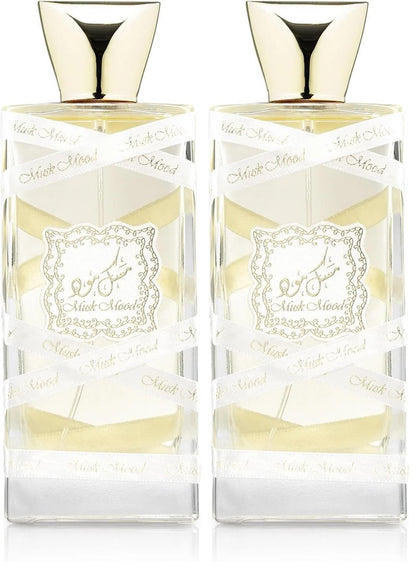 Lattafa Musk Mood for Unisex Eau de Parfum Spray, 3.4 Ounce (Pack of 2)