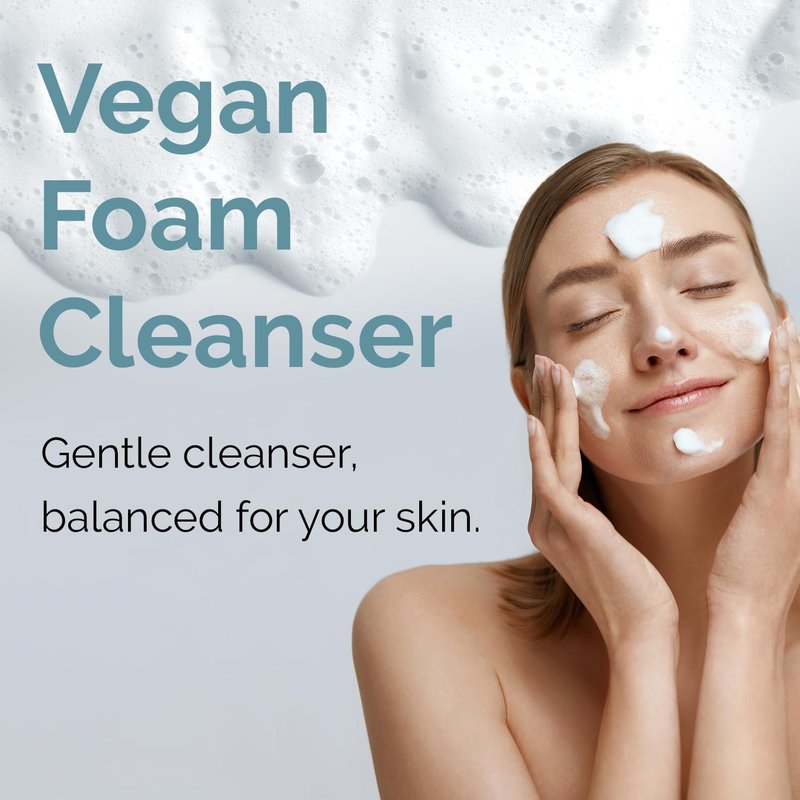 Benetus Lacto Cleanser with Plant-Based Probiotics – Vegan Korean Foam Face Wash, Mild pH Balanced for Sensitive Skin, Soothing Centella, Propolis & Collagen, K-Beauty Skin Barrier Care, 5.07 fl.oz