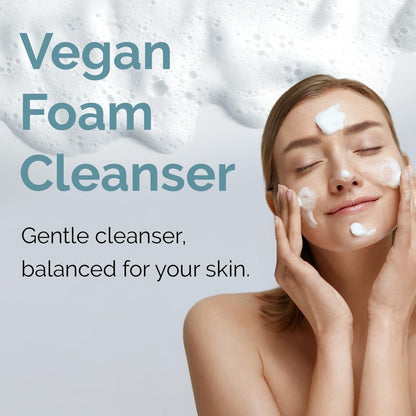 Benetus Lacto Cleanser with Plant-Based Probiotics – Vegan Korean Foam Face Wash, Mild pH Balanced for Sensitive Skin, Soothing Centella, Propolis & Collagen, K-Beauty Skin Barrier Care, 5.07 fl.oz