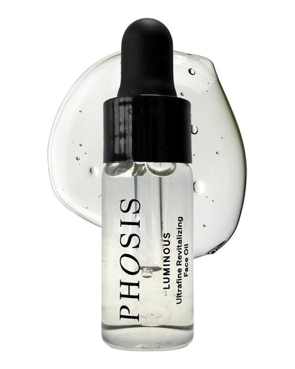 Phosis - Luminous Ultrafine Revitalizing Face Oil for Women – Lightweight Facial Glow Elixir with Sea Buckthorn, Prickly Pear, Pomegranate & Meadowfoam – 3 ml (Trial Size - 3-4 uses per bottle)