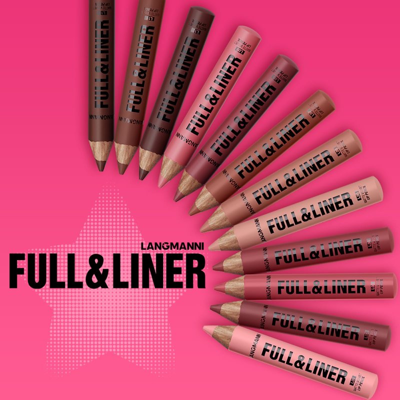 LANGMANNI 12Pcs Matte Velvet Lip Liner Pencil Set - Highly Pigmented, Smudge-Resistant Lip Pencils for Shaping & Contouring, Vegan & Cruelty-Free