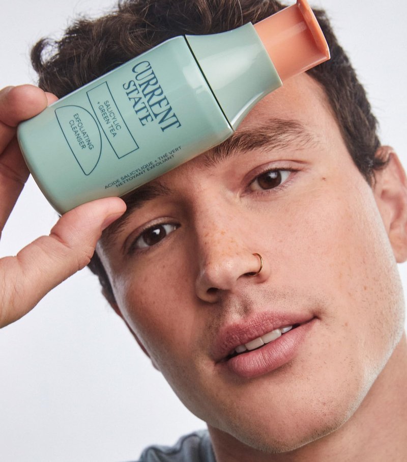 Exfoliating Face Wash - 2% Salicylic Acid Cleanser and Green Tea by Current State | Acne Wash | Pore Minimizer For Face | 5.1 fl oz. Made In The USA