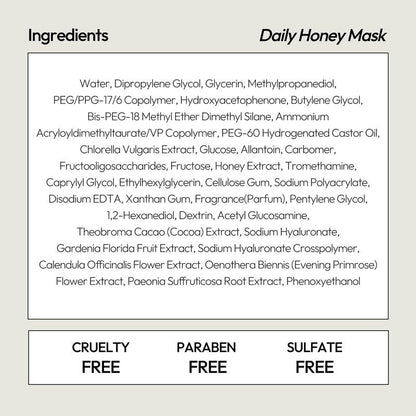 LAPCOS K Beauty Honey Sheet Mask - Nourishing & Hydrating Face Masks with Hyaluronic Acid to Hydrate and Tighten Dry Skin - Highly Breathable Lyocell Sheet Korean Skin Care Beauty Favorite (Pack of 5)