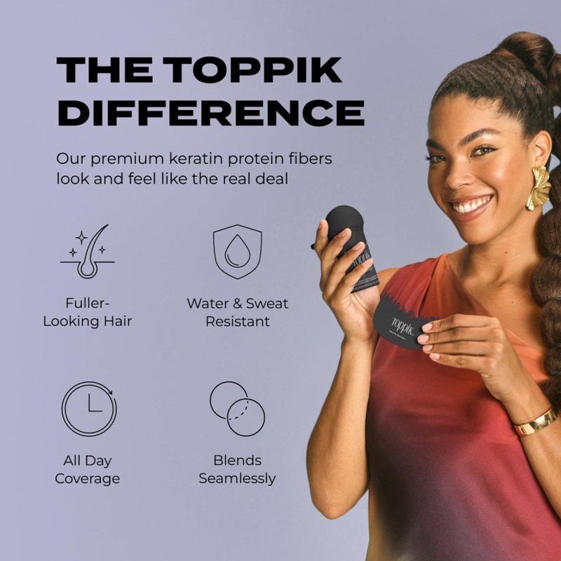 Toppik Hair Building Fibers, Light Blonde, 12g Fill In Fine or Thinning Hair, Instantly Thicker, Fuller Looking, 9 Shades for Men & Women, Keratin Protein Formula