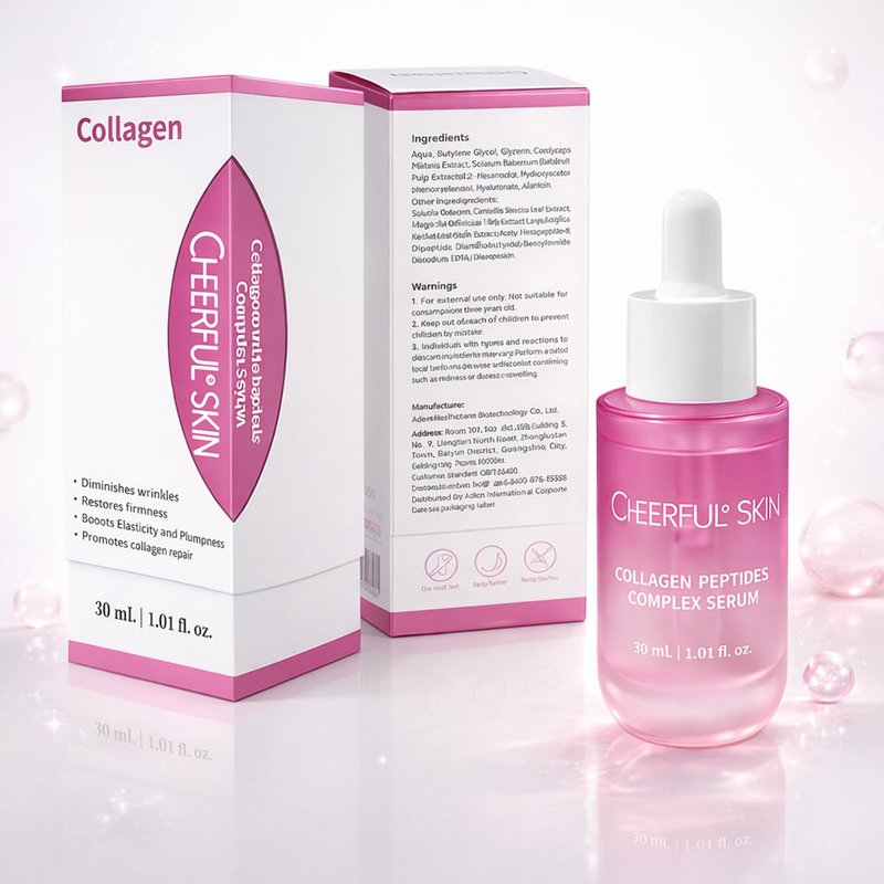 Collagen Facial Serum with Hyaluronic Acid, Lightweight Hydrating Face Serum, Helps Improve Skin Smoothness & Elastic Feel, Daily Skincare 1 fl oz