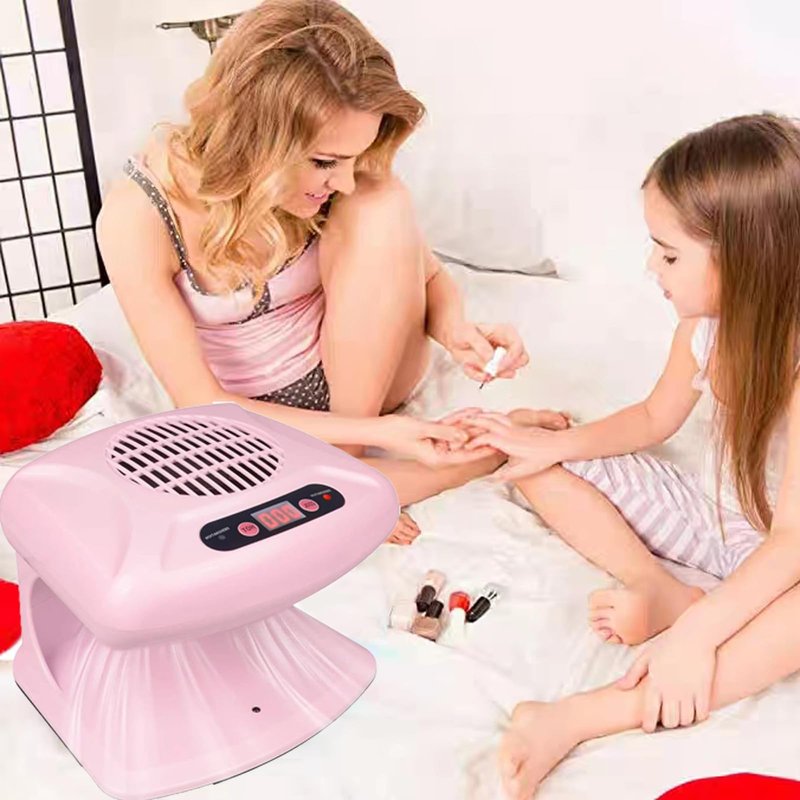 GGAIFbp Nail Dryer for Regular Polish 300W 2 in 1 Nail Drying Fan with Auto Sensor Hot and Cold Air Professional Nail Dryer for Manicure Salon and Daily Home Use (Pink)