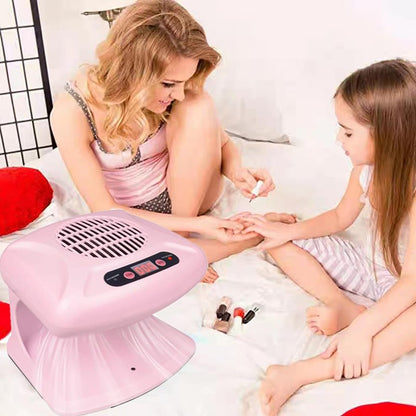 GGAIFbp Nail Dryer for Regular Polish 300W 2 in 1 Nail Drying Fan with Auto Sensor Hot and Cold Air Professional Nail Dryer for Manicure Salon and Daily Home Use (Pink)