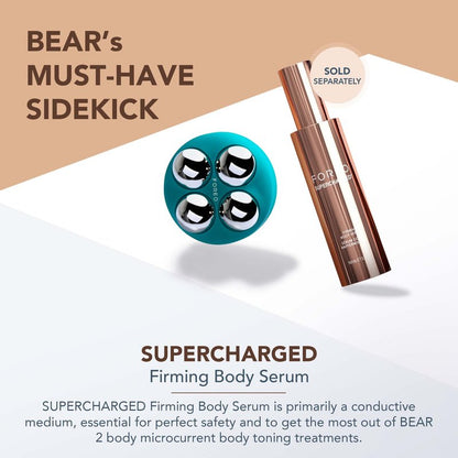 FOREO SUPERCHARGED Firming Body Serum, 3.4 fl oz - Conductive & Toning - Anti Cellulite - Antioxidant Skin Care - Anti Aging Hyaluron Serum - Body Lotion For All Skin Types
