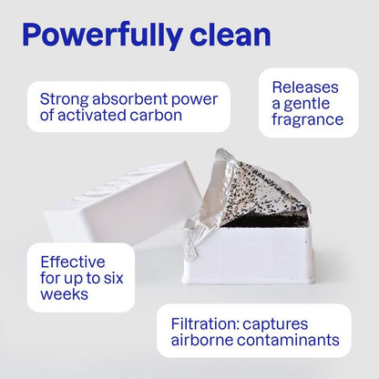 ATTITUDE Odor Eliminator with Activated Carbon, Plant-Based Air Purifier, Vegan, Lavender & Eucalyptus Scent, 8 Ounces