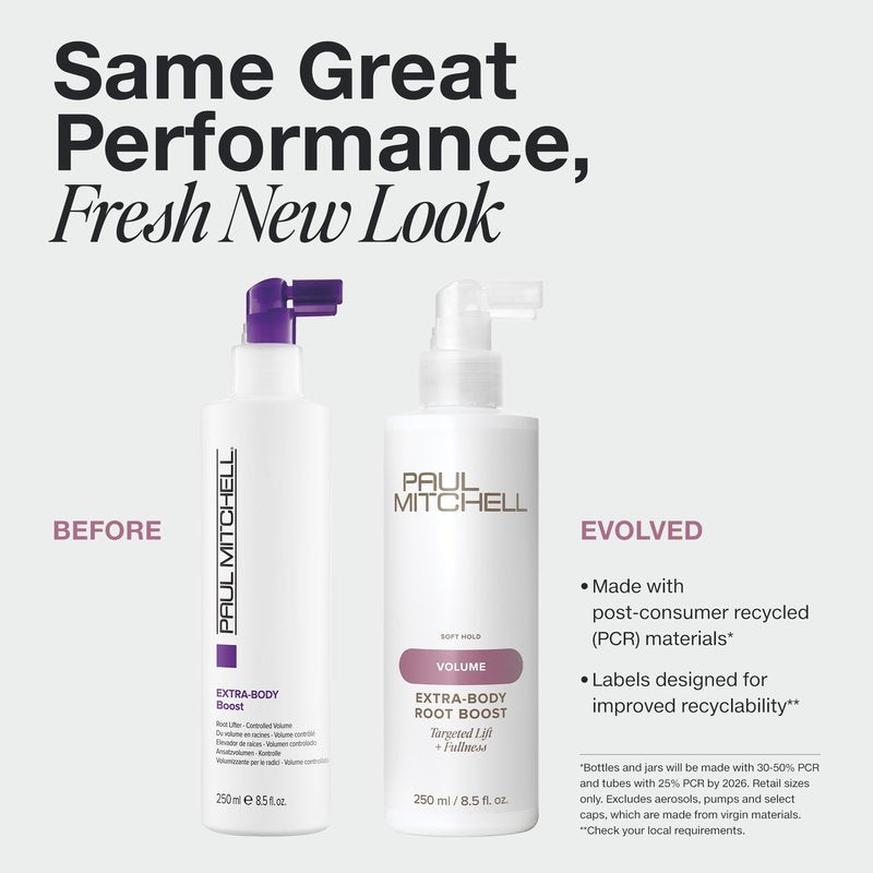 Paul Mitchell Extra-Body Root Boost Volumizing Spray, Targeted Lift, Adds Fullness, For Fine Hair, 3.4 fl. oz